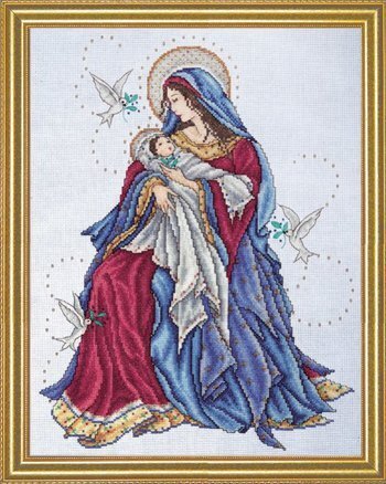 Madonna and Child (Virgin Mary) - Cross Stitch Kit