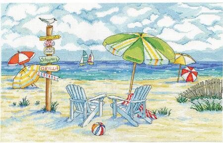 Beach Signs - Cross Stitch Kit