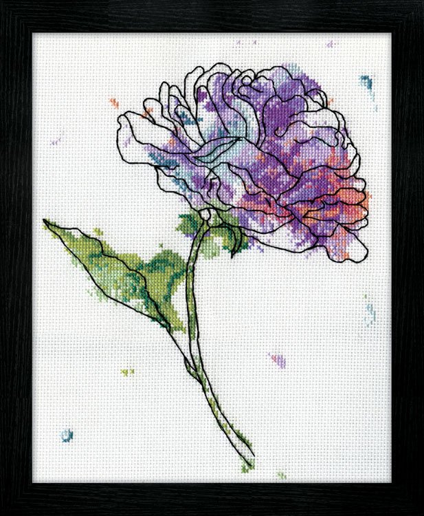 Lilac Floral - Cross Stitch Kit