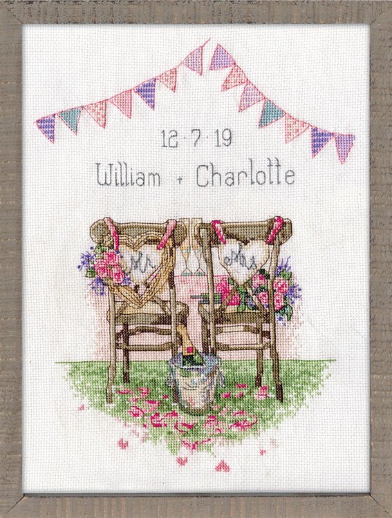 Wedding Chairs - Cross Stitch Kit