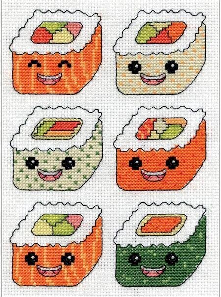 Sushi - Cross Stitch Kit