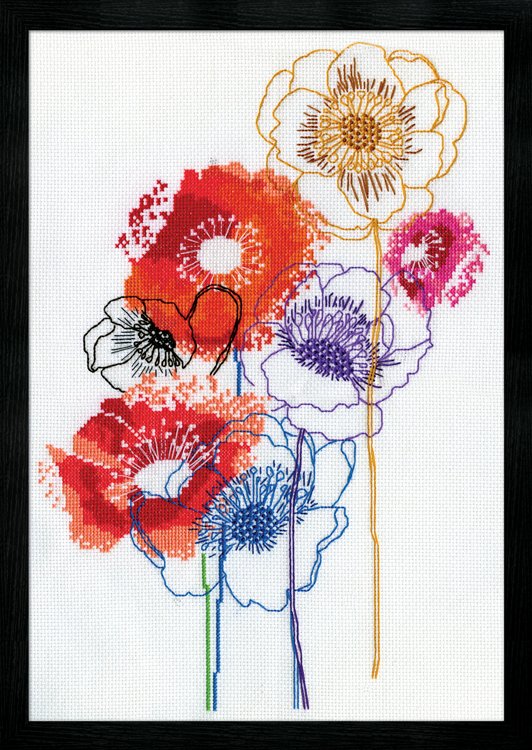 Modern Floral - Cross Stitch Kit