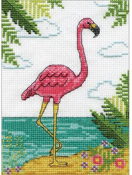 Flamingo - Cross Stitch Kit
