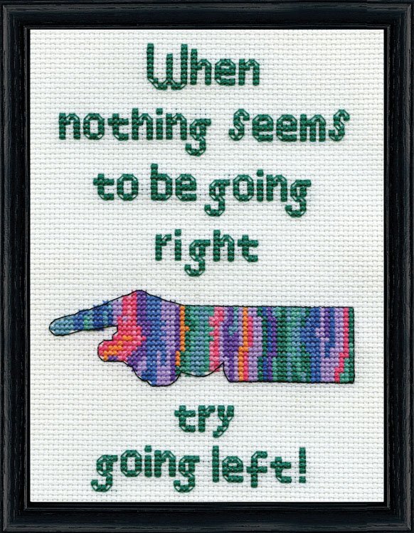 Go Left - Cross Stitch Kit