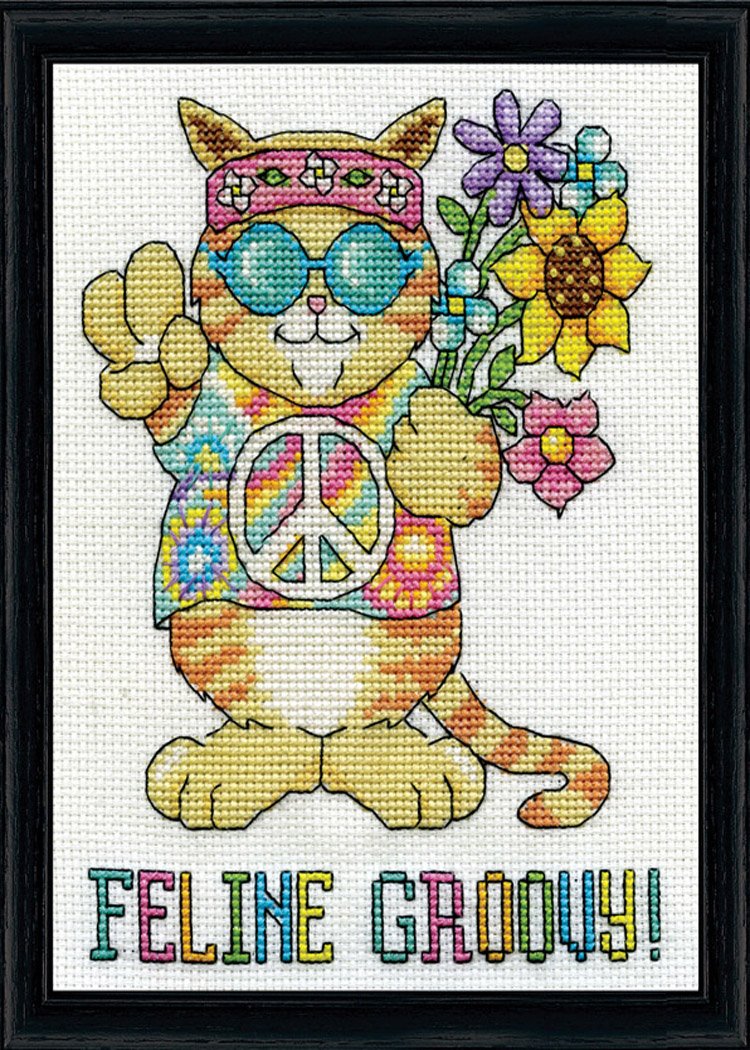 Feline Groovy - Cross Stitch Kit