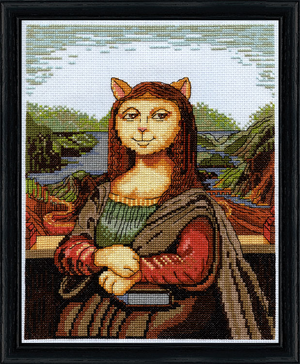 Meowy Lisa - Cross Stitch Kit