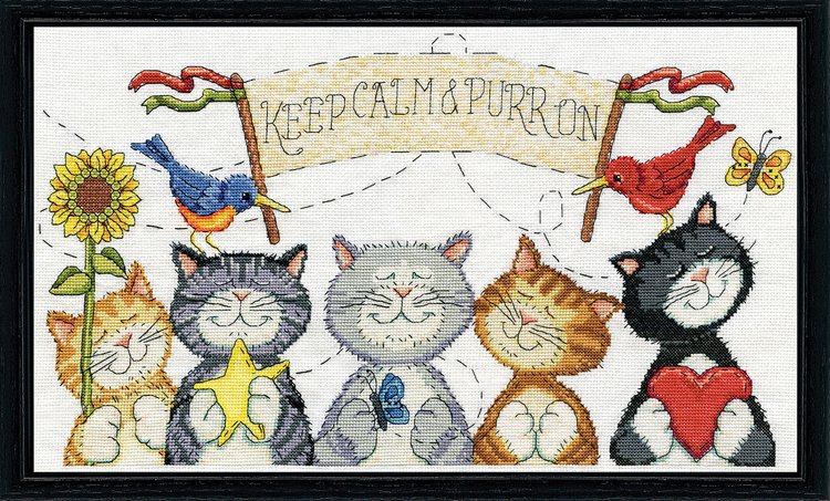 Purr On - Cross Stitch Kit