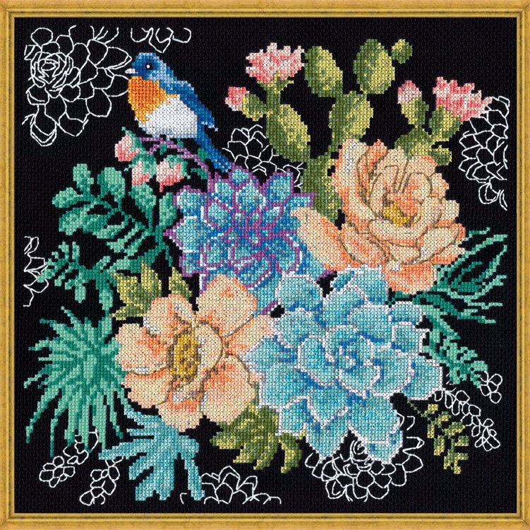 Succulents - Cross Stitch Kit