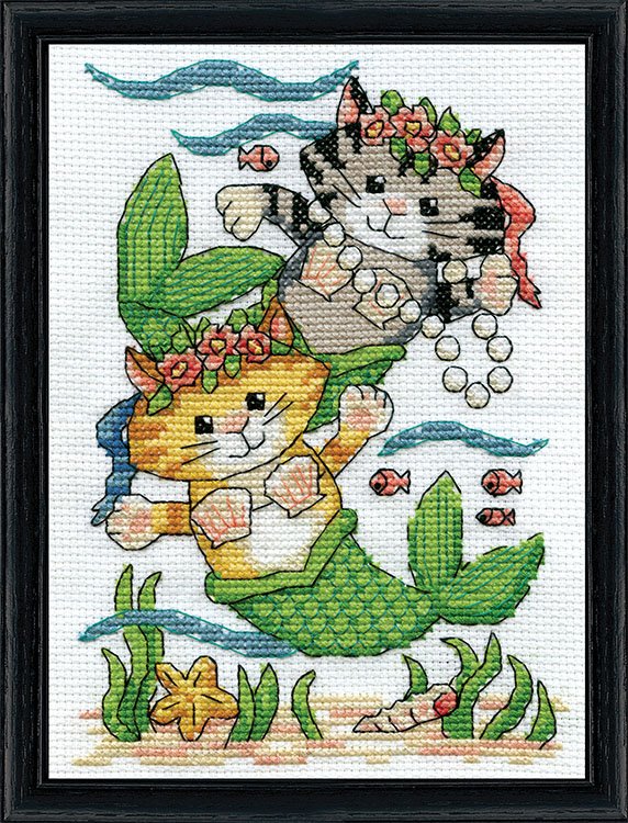Mer-Cats - Cross Stitch Kit