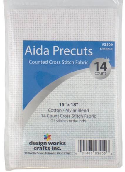 14 Count Sparkle Aida Fabric - 15 x 18 inches