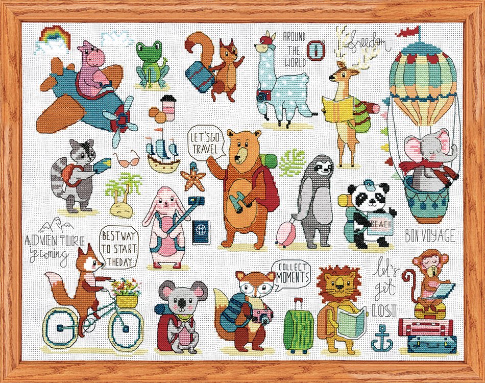 Let's Travel - Cross Stitch Kit