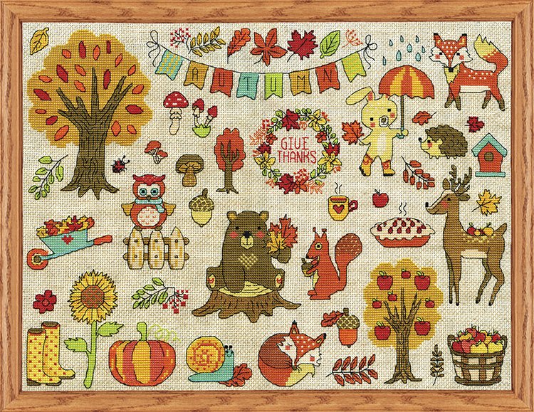 Signs of Autumn - Cross Stitch Kit