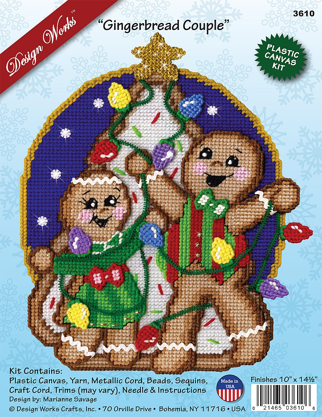 Gingerbread Couple - Christmas Plastic Canvas Kit