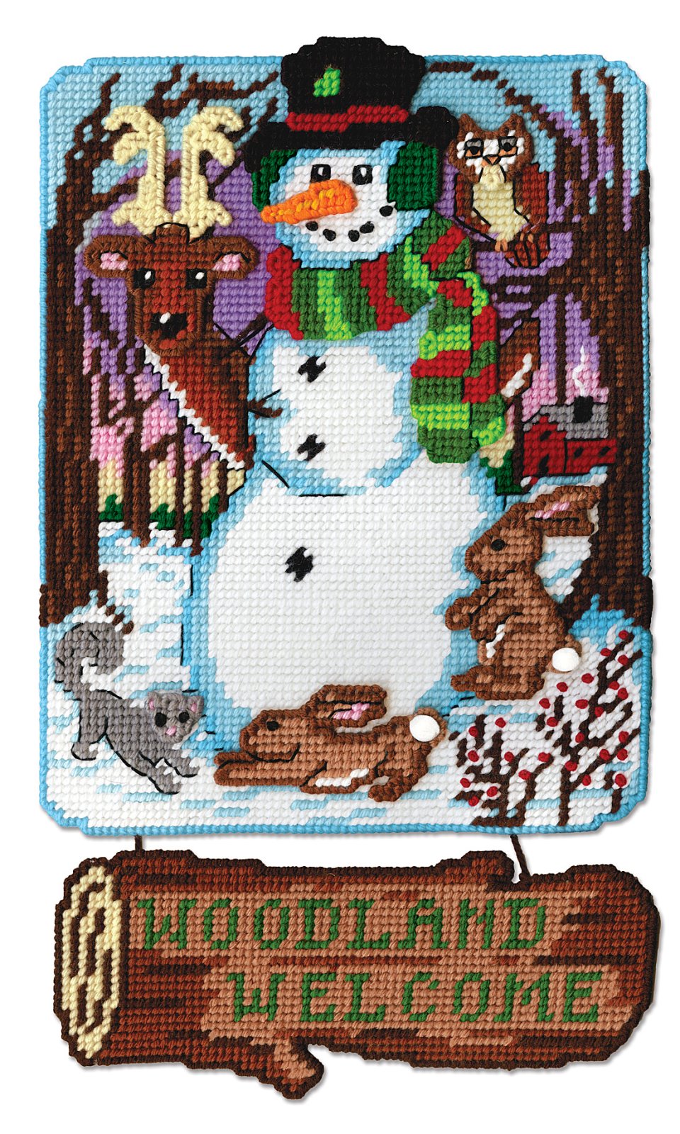 Woodland Welcome - Christmas Plastic Canvas Kit