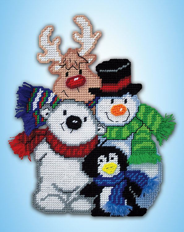 Winter Pals - Christmas Plastic Canvas Kit