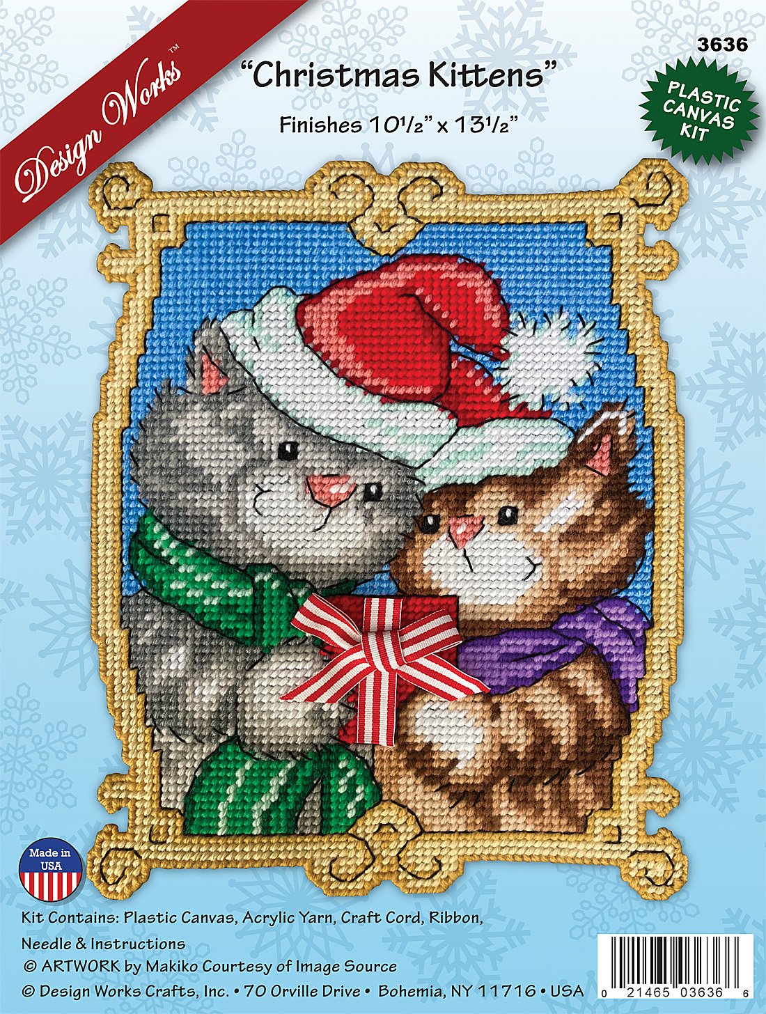Christmas Kittens - Plastic Canvas Kit