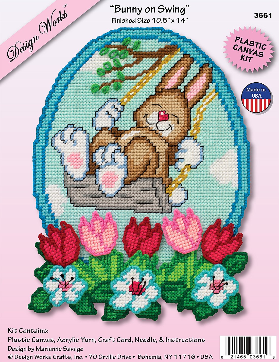 Bunny on a Swing - Easter Plastic Canvas Kit