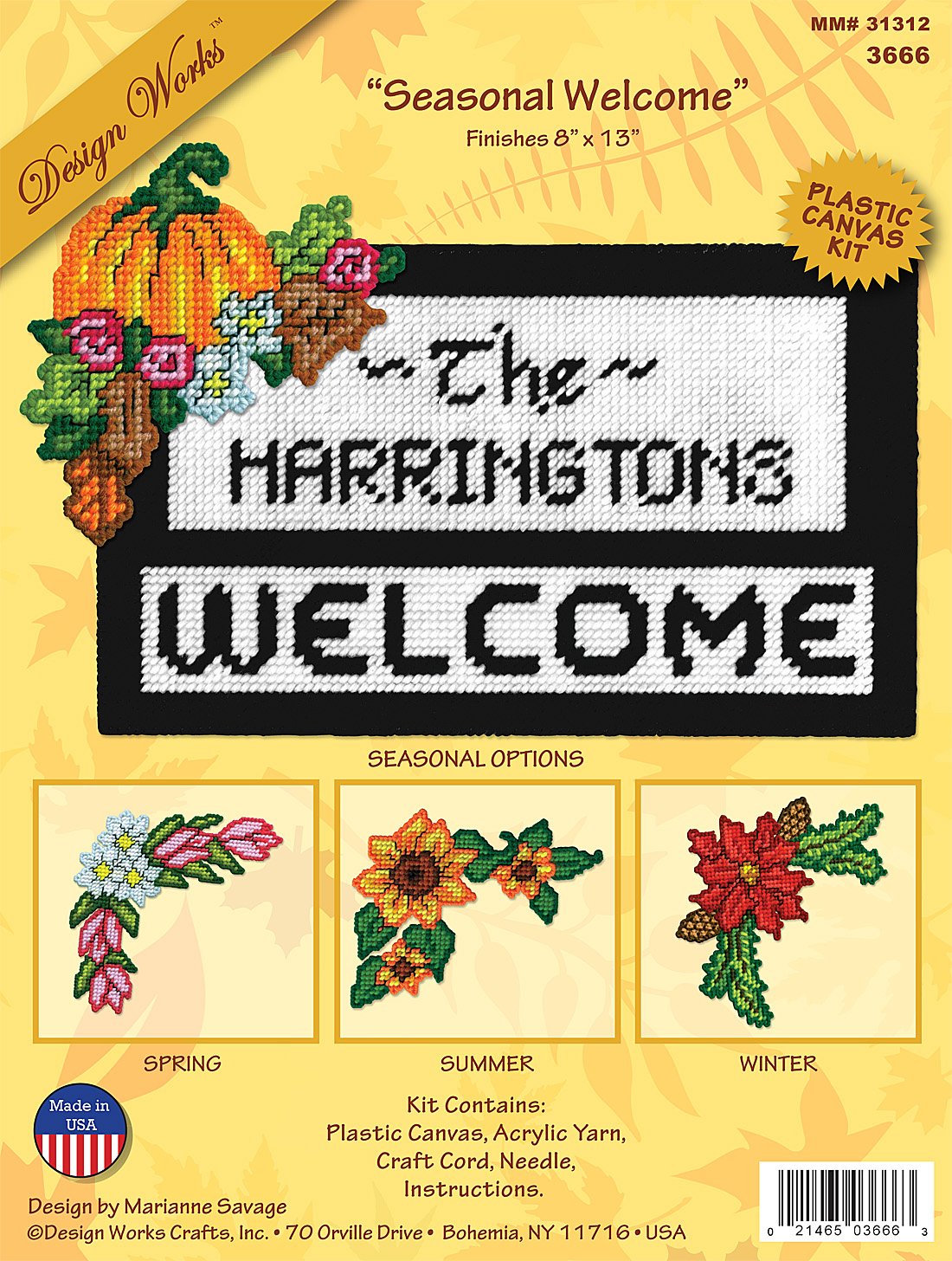 Seasonal Welcome - Plastic Canvas Kit