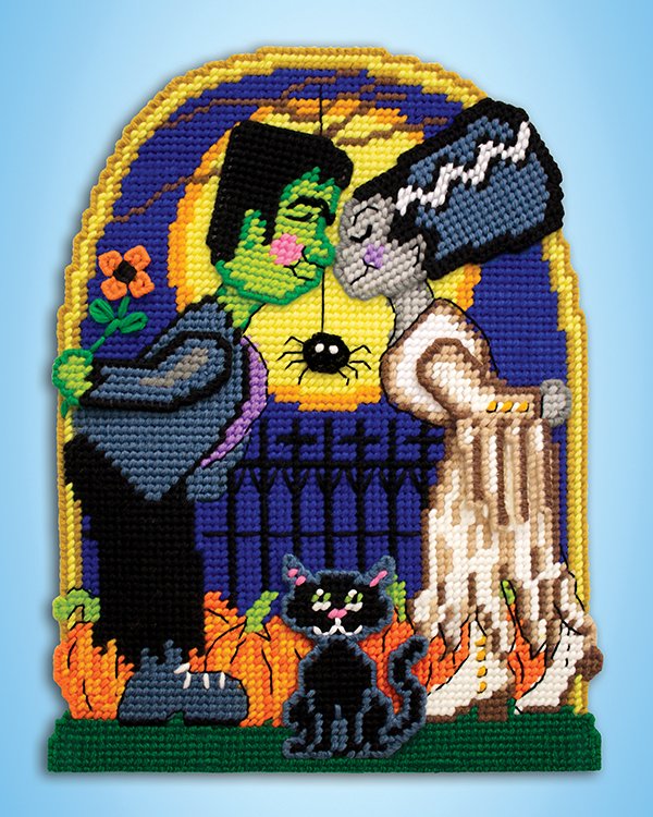 Monster Love - Halloween Plastic Canvas Kit