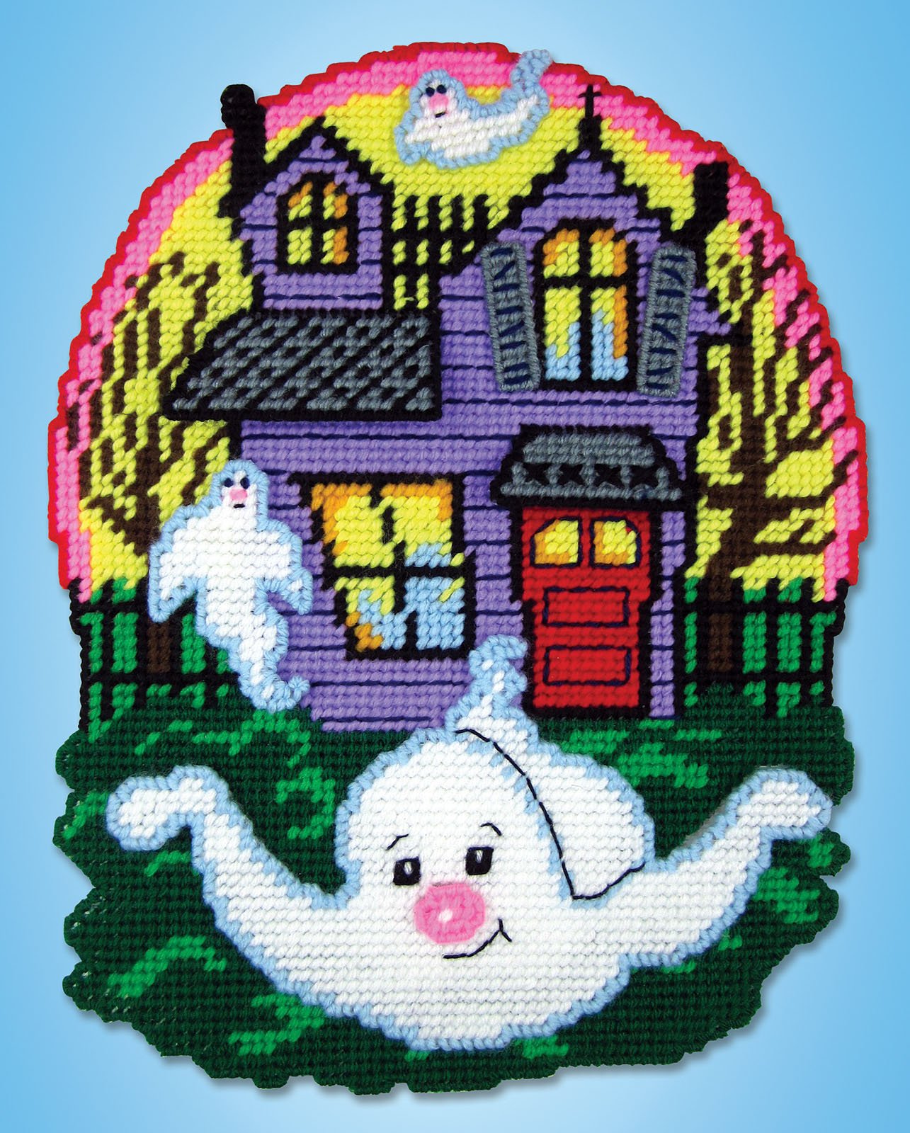 Haunted House - Halloween Plastic Canvas Kit