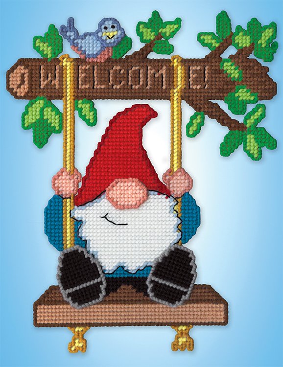 Welcome Gnome - Plastic Canvas Kit