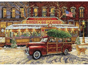 Route 66 Christmas - Counted Cross Stitch Kit
