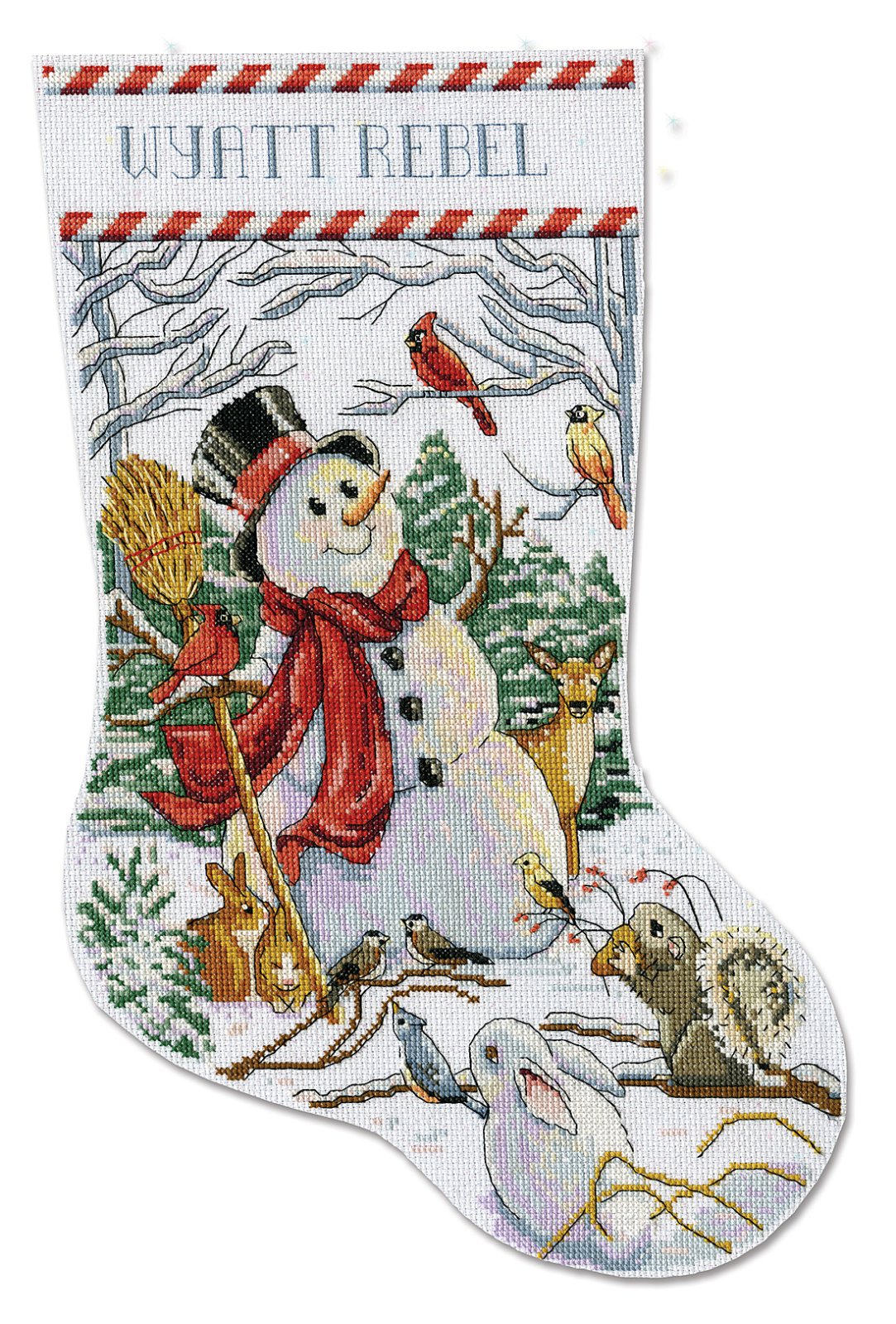 Woodland Snowman - Cross Stitch Kit