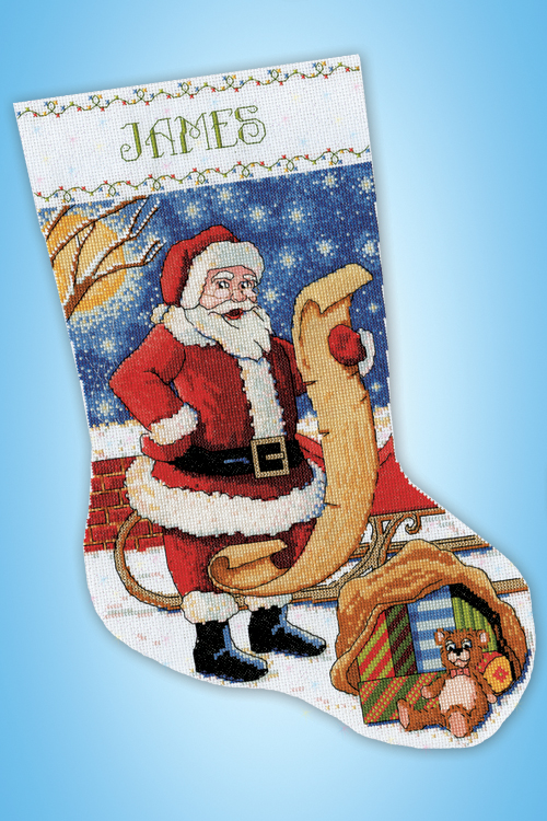 Santa's List - Cross Stitch Kit