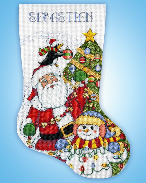 Trimming the Tree - Christmas Stocking Cross Stitch Kit