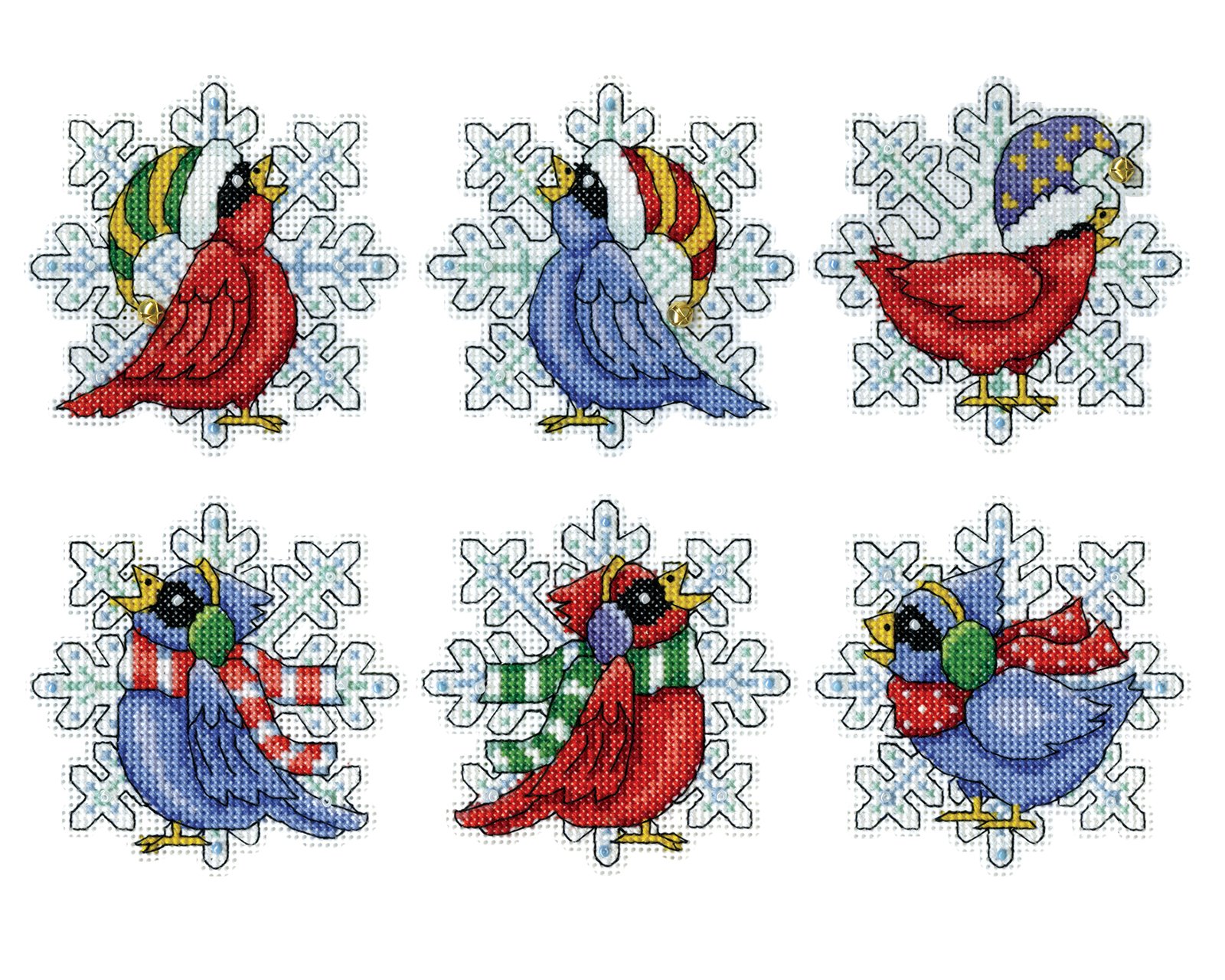 Snowbirds - Christmas Ornament Cross Stitch Kit