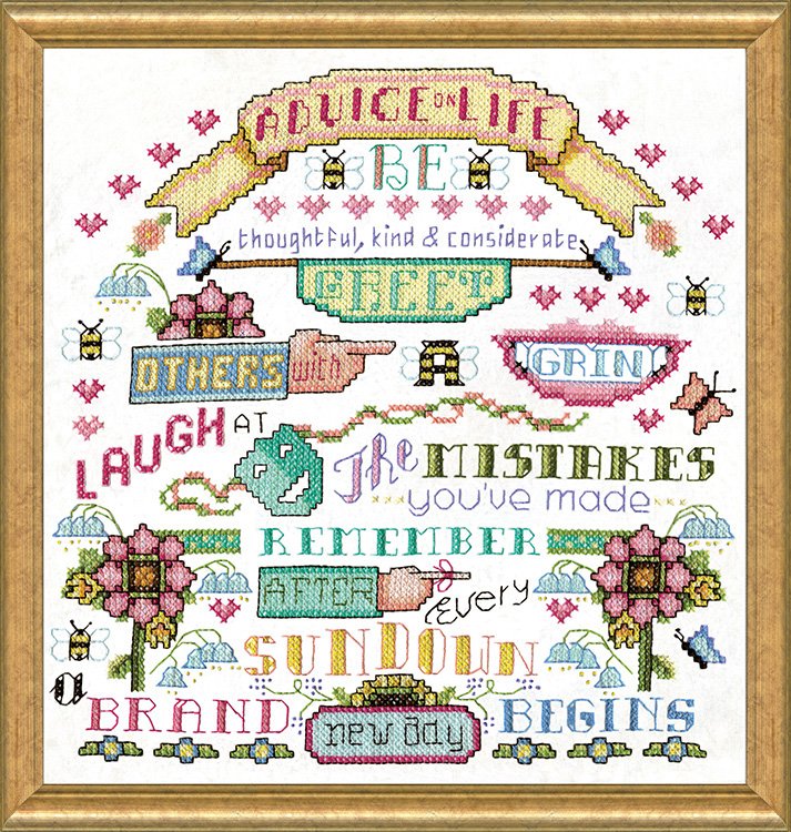 Advice on Life - Cross Stitch Kit