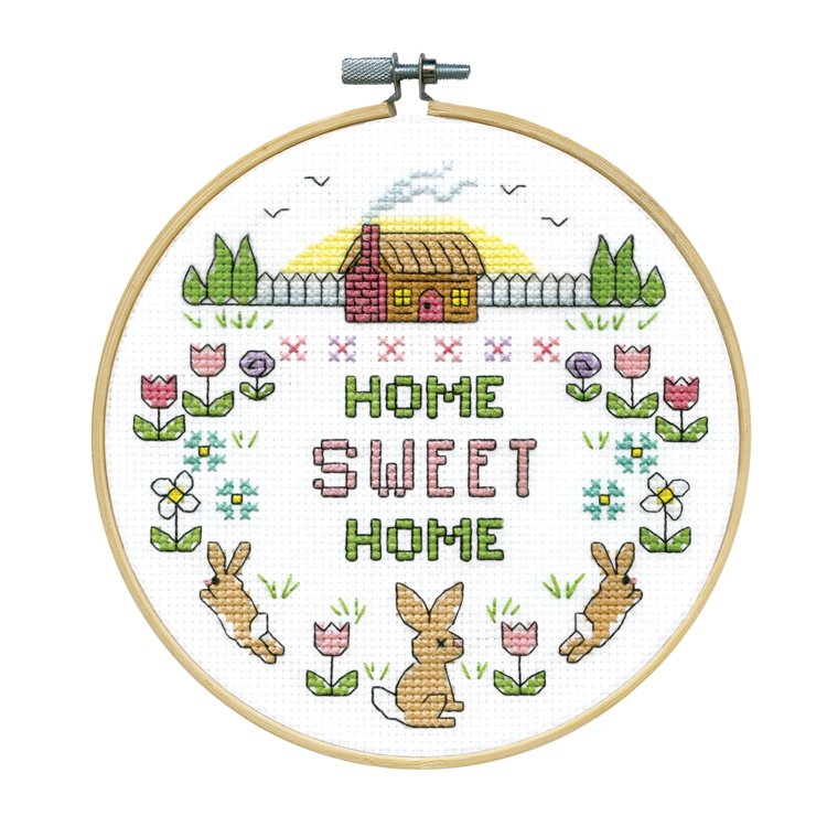 Home Sweet Home (Rabbits) - Cross Stitch Kit