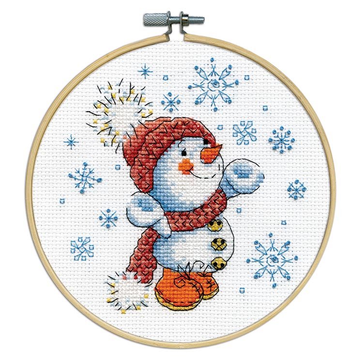 Snowman - Cross Stitch Kit