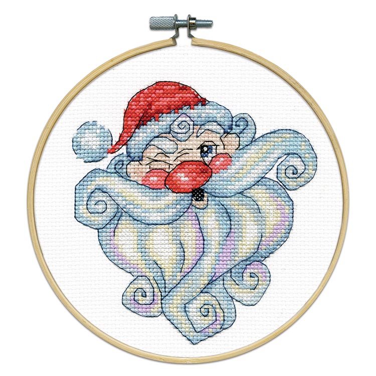 Winking Santa - Cross Stitch Kit