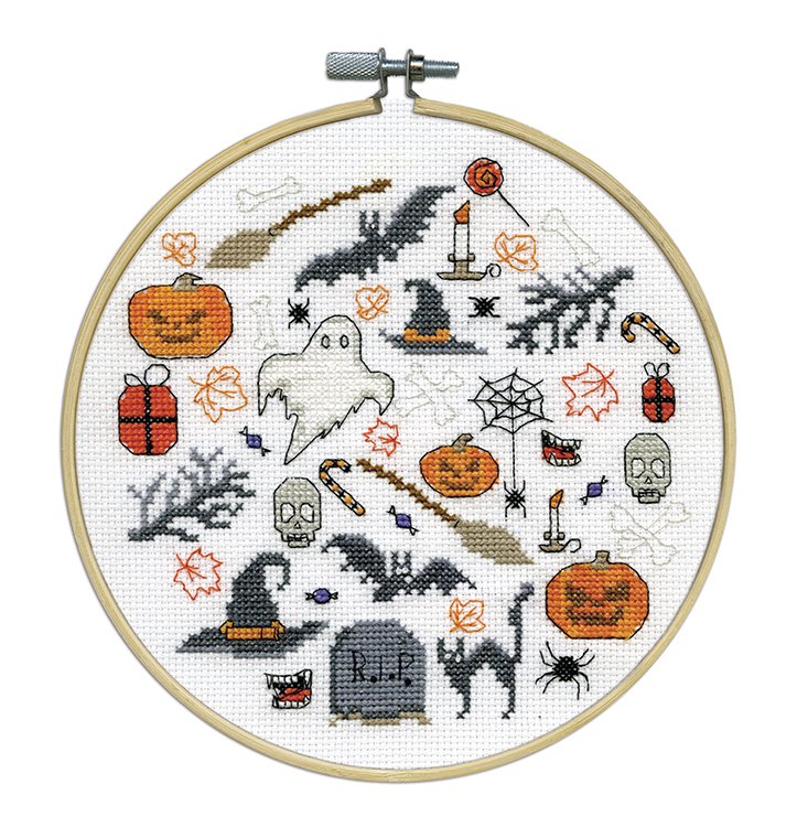 Boo Signs - Halloween Cross Stitch Kit
