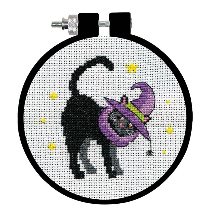 Black Cat - Halloween Cross Stitch Kit