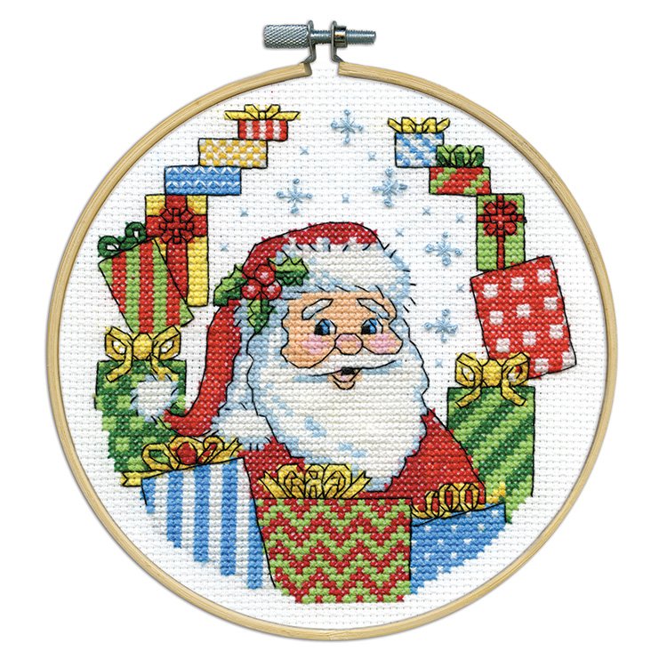 Santa with Presents - Christmas Cross Stitch Kit