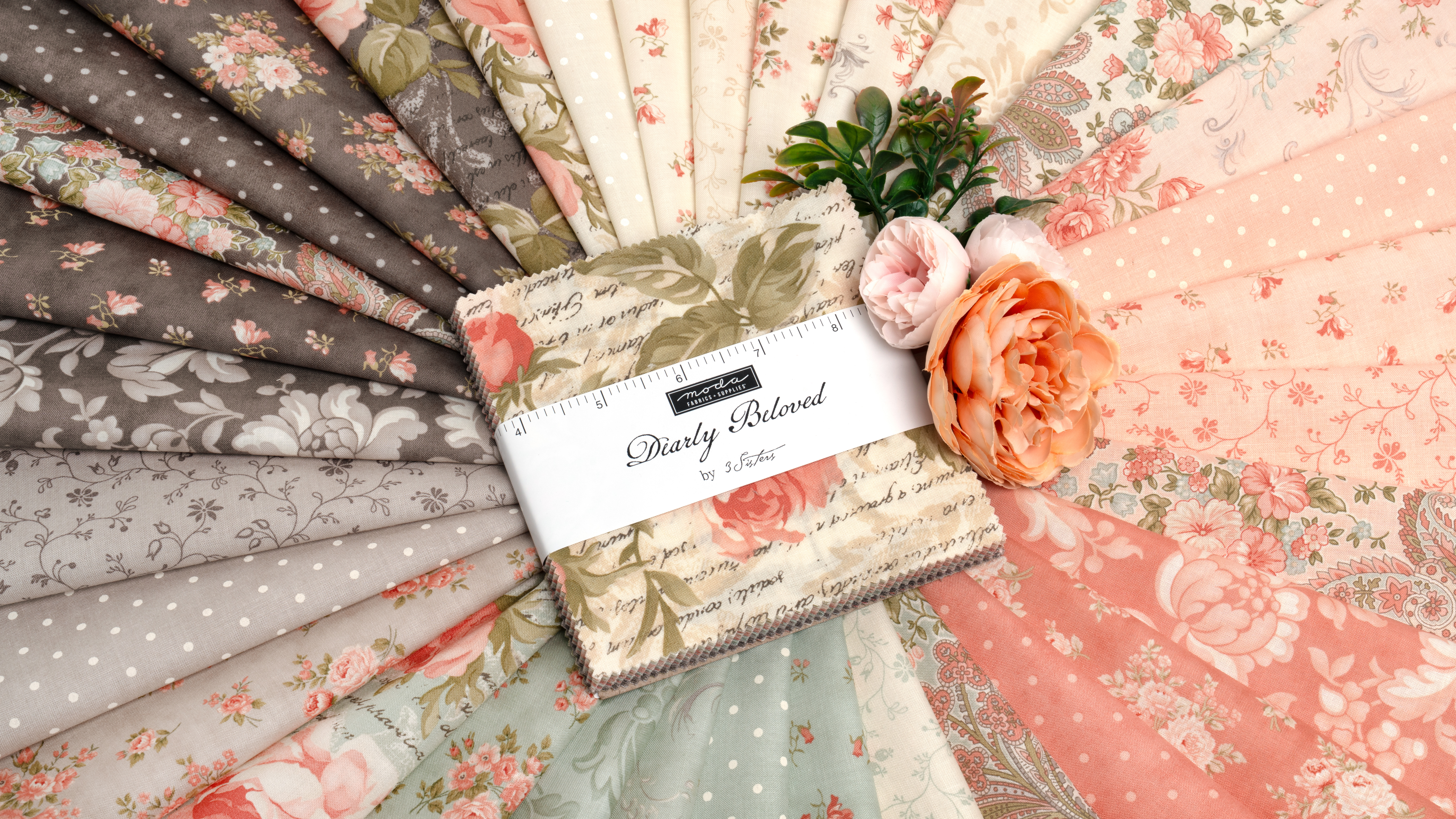 Dearly Beloved - Fat Quarter Bundle, different perspective #2, zoomed in. Select this picture to zoom back out.