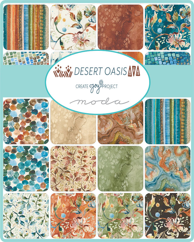 Desert Oasis Earth - Flow Basics - Quilt Fabric