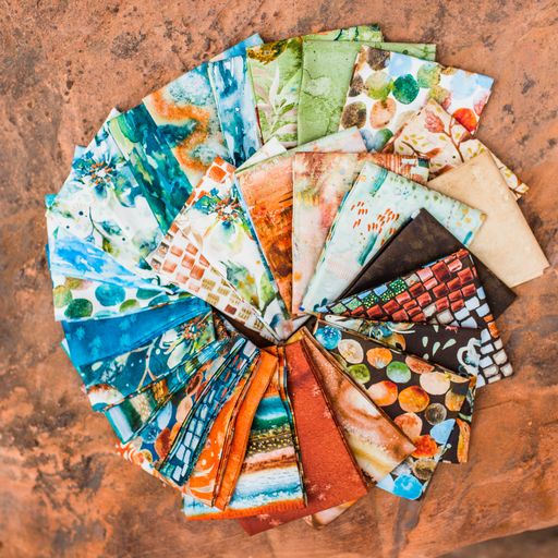 Desert Oasis Earth - Flow Basics - Quilt Fabric