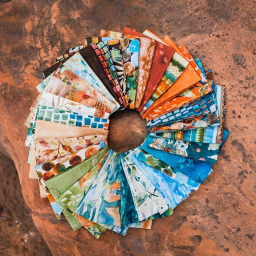 Desert Oasis Earth - Flow Basics - Quilt Fabric