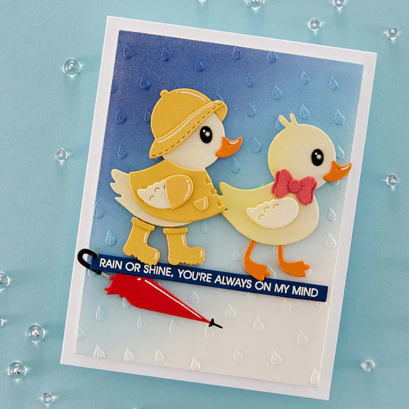 Raindrops - 3D Embossing Folder