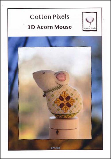 3D Acorn Mouse - Cross Stitch Pattern