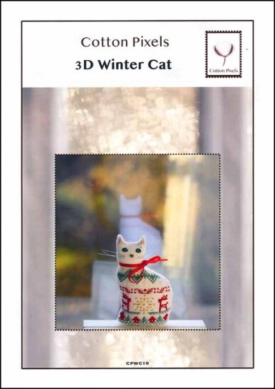 3D Winter Cat - Cross Stitch Pattern