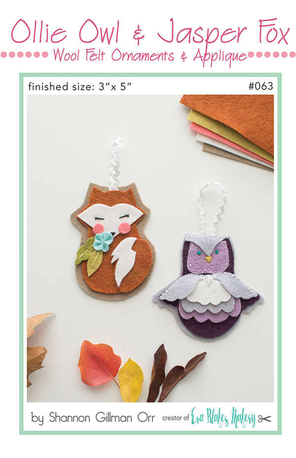 Ollie Owl and Jasper Fox - Quilt Pattern