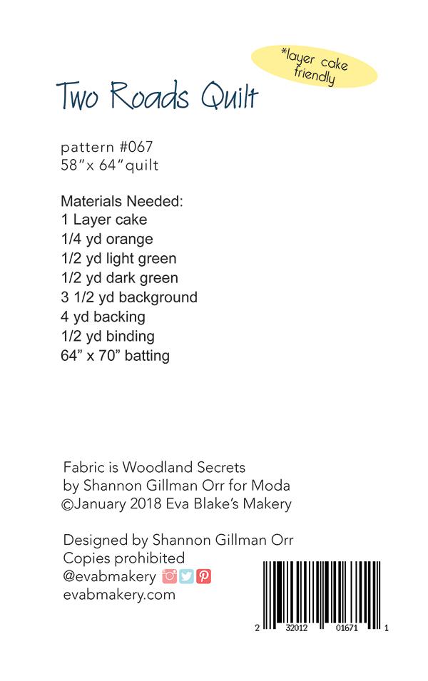 Two Roads - Quilt Pattern