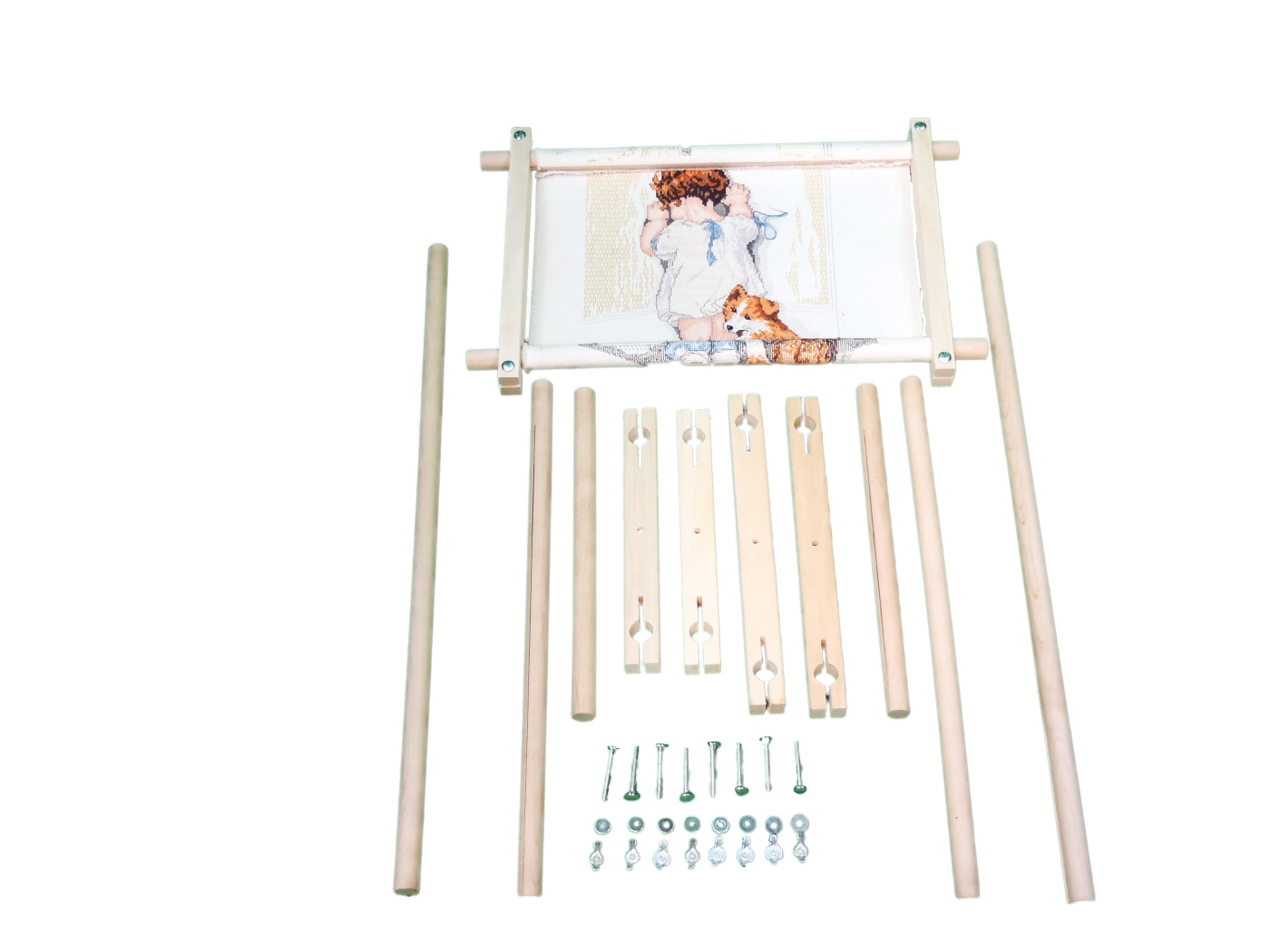 Split Rail Scroll Frame Set