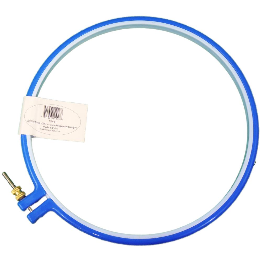 8" Plastic Embroidery Hoop - Blue