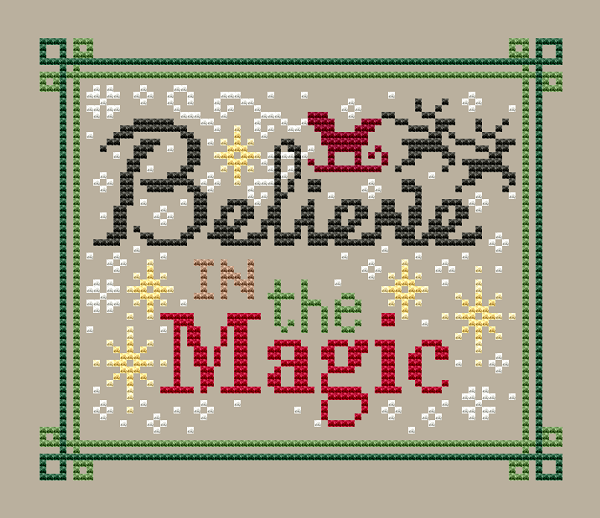 A Type of Christmas Believe - Cross Stitch Pattern