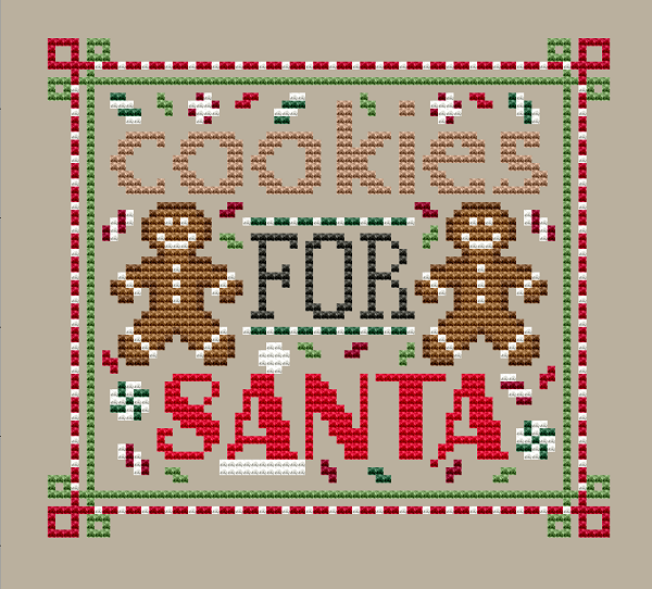 A Type of Christmas Cookies - Cross Stitch Pattern